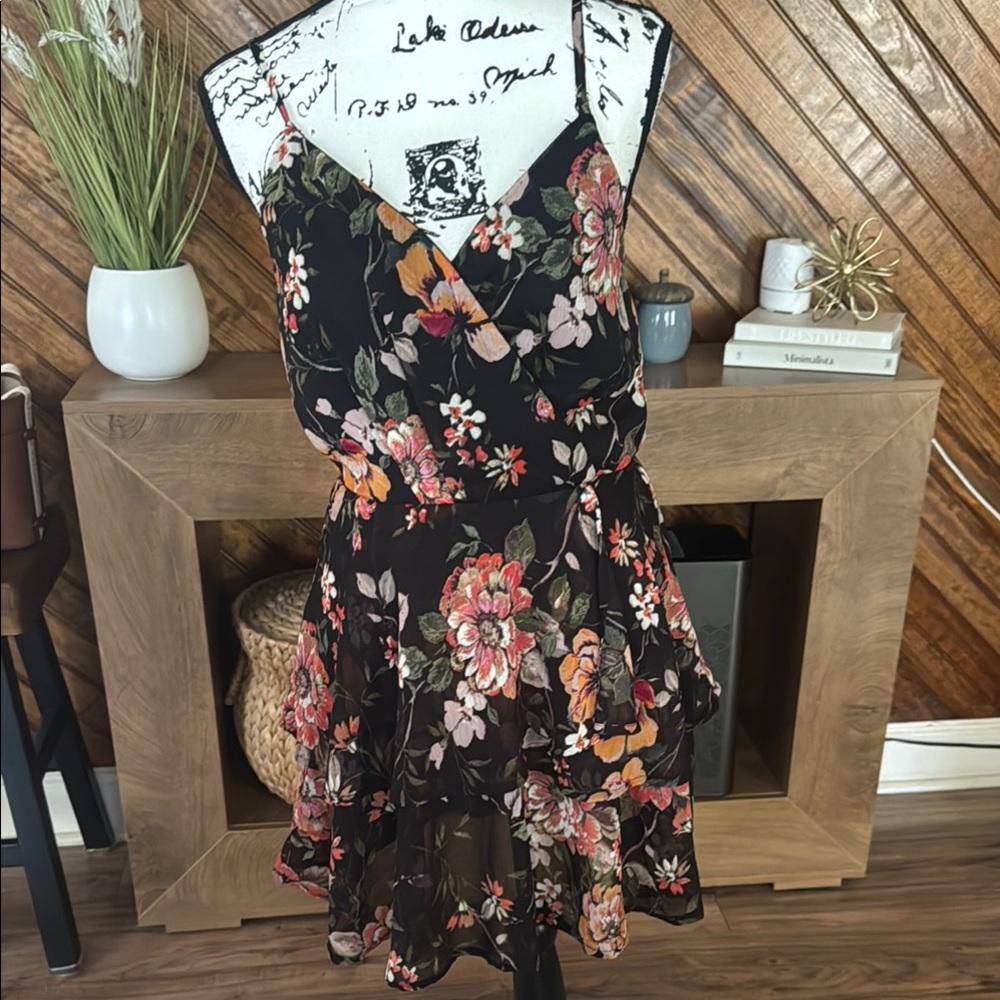 Maurice’s Floral Black Dress‎
